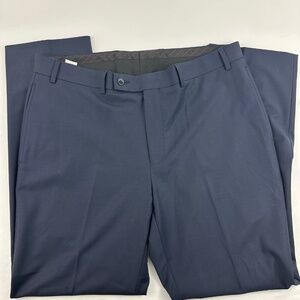Calvin Klein Navy Wool Stretch Suit Pants 36x30 – Like New